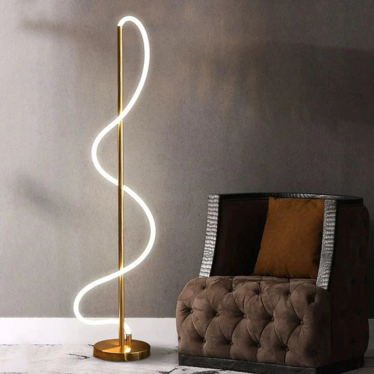 Lampadar LED Elegant și Artistic, Model DM60040-1500 – Iluminat Modern și Eficient pentru Sufragerie și Living
