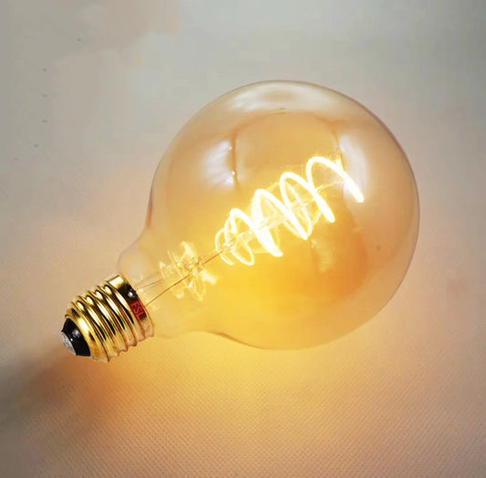 Bec LED Filament Decorativ G95 E27 4W 2000K – Design Clasic și Lumină Confortabilă pentru Spații Rafinate