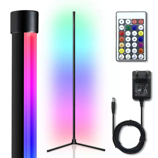 Lampadar cu Lumini de Ritm LED RGB, DM10001/1, 147cm – Ideal pentru Livinguri și Spații de Relaxare Moderne
