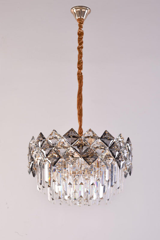 Candelabru Modern Cristal SQ 800 – Design Premium cu Iluminare Strălucitoare Perfect pentru Dormitor și Birou