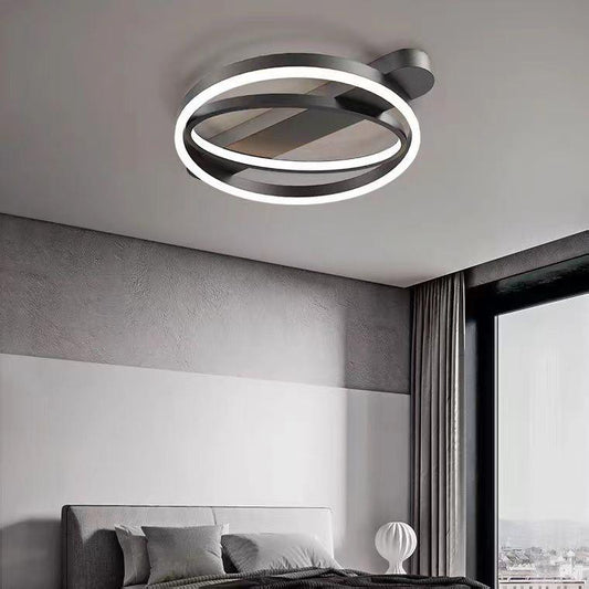 Lustră LED Modernă Negru, Design Luxos Cu Telecomandă, 3 Tipuri De Lumină – Iluminare Elegantă Pentru Dormitor