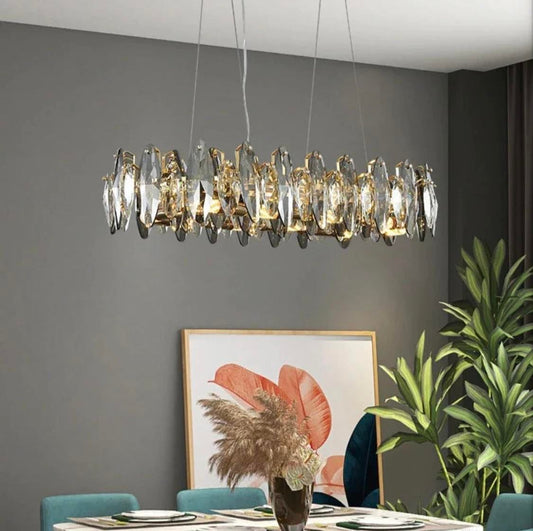 Candelabru De Lux Cristal Blue 800 – Iluminare Elegantă și Funcțională pentru Ambianțe Rafinate