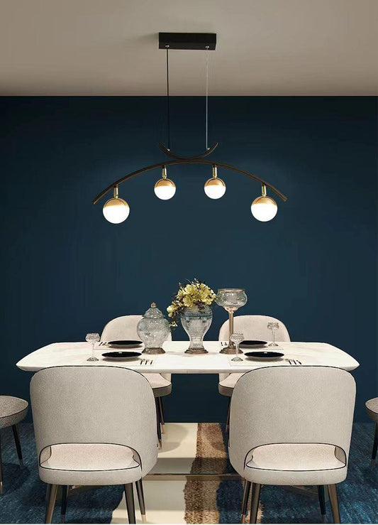 Lustră LED Tip Pendul Elegantă DM9051 Negru – Iluminat Modern Și Design De Lux, Potrivită Pentru Spații Stilate