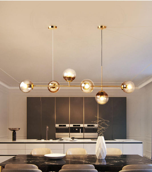 Lustră Elegantă Luxury, DM557/6 Auriu – Strălucire Distinsă pentru Dormitoare și Holuri de Lux