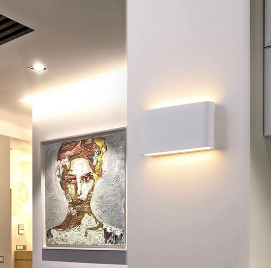 Spot LED de fațadă bidirecțional, Alb