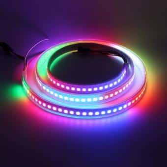 Banda LED RGB Pixel 2812, 60 LED-uri/m, 18W – Iluminare colorată și personalizabilă, ideală pentru interioare moderne
