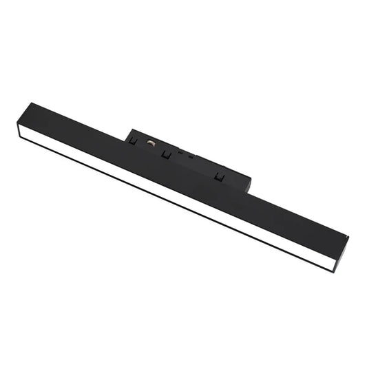 Proiector LED Modern cu Șină Magnetică de Lux Negru – Iluminare Neutră pentru Spații Contemporane