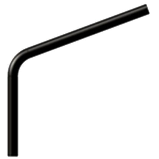 Brat D60mm 40+60cm 100cm, NEGRU, 120 grade