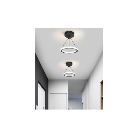 Lustră LED Modernă DMLiving Model DM6065 – Iluminare Puternică și Design Elegant în Negru