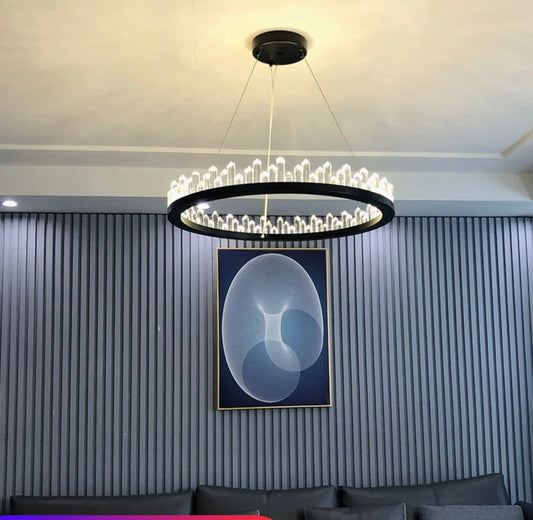 Lustră modernă cu prindere magnetică, DM9903/600 Mm Negru