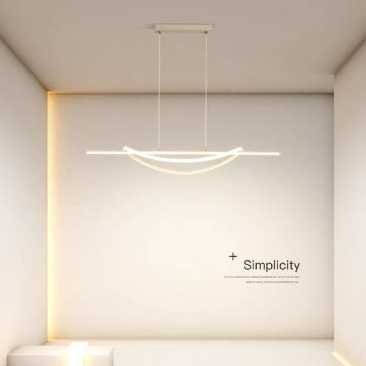 Pendul Contemporan cu LED, 100cm, Temperatură de Culoare Reglabilă, Model DM-G4046 Alb, 92W, – Iluminat Modern și Personalizat pentru Oricare Cameră