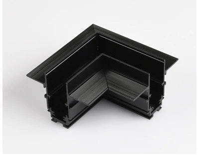 Colț Șină Magnetică Premium 90 Grade Negru – Ideal Pentru Instalare Pe Tavan Sau Perete În Camere De Lux