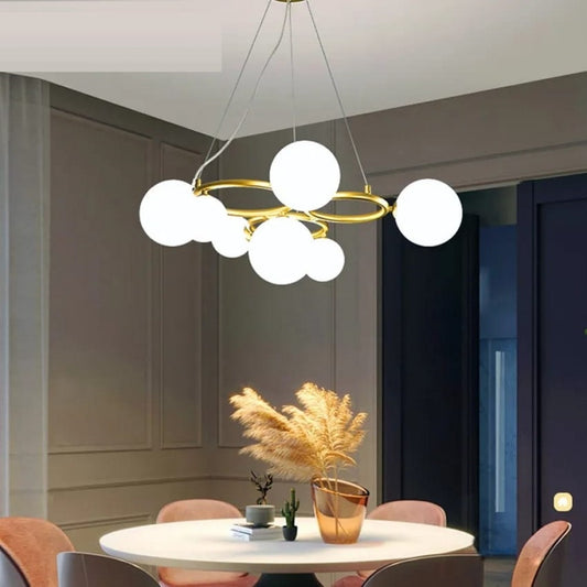 Lustra Luxury Gold, 7 globuri