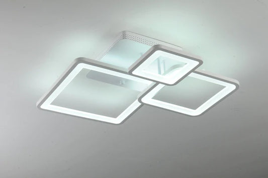 Lustră LED Dimabilă, Design Minimalist, DM K002-3, Alb – Iluminare Reglabilă Și Modernă, Ideală Pentru Camerele De Lucru Sau Spațiile De Relaxare