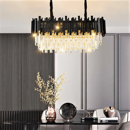 Candelabru contemporan cu iluminat auriu, 800x300mm