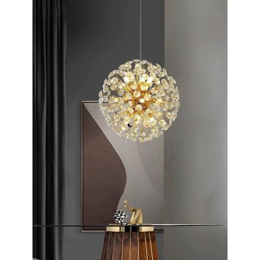 Candelabru de cristal sferic, eleganță clasică – DM23532/300 – Iluminare rafinată și stil deosebit pentru orice încăpere.