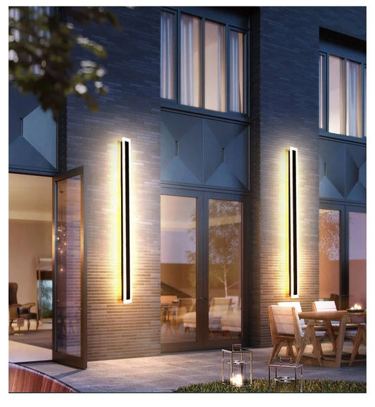 Aplică LED Exterior, 120cm, Iluminare Eficientă și Durabilă, Model DM904/120 BK – Soluție Modernă pentru Iluminatul Extern