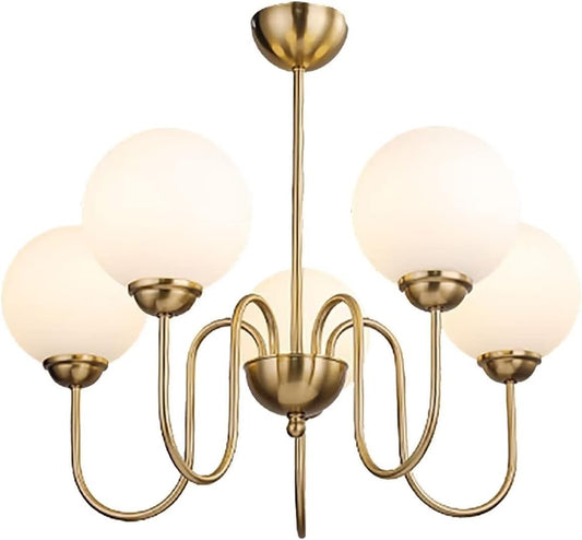 Candelabru Distins Retro Francez cu 5 Brațe E27, DM-DX2411/5 – Iluminat Vintage pentru Atmosfere Rafinante
