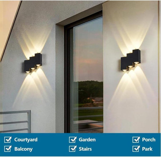 Aplica Exterior, Lumină Neutră, DM 525, Negru – Iluminat Modern și Eficient pentru Terase și Grădini