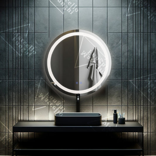 Oglindă LED Premium Touch, 70x70 cm, cu Funcție Dezaburire, Model W13 - Design Modern și Claritate Impecabilă