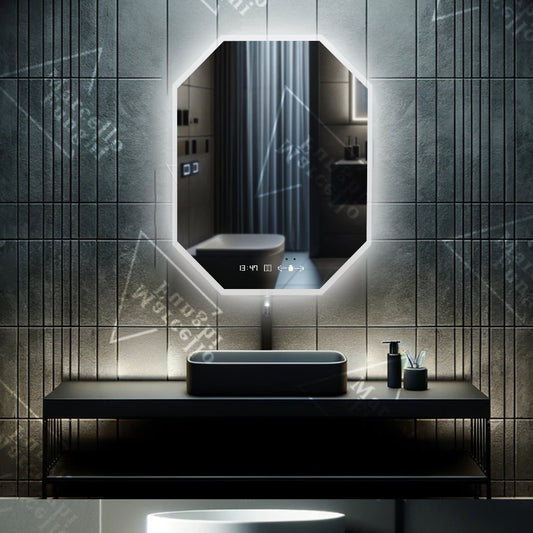 Oglindă LED Touch Elegantă, 60x80 cm, Model K050 - Design Modern și Performanță Excepțională pentru Baia Ta