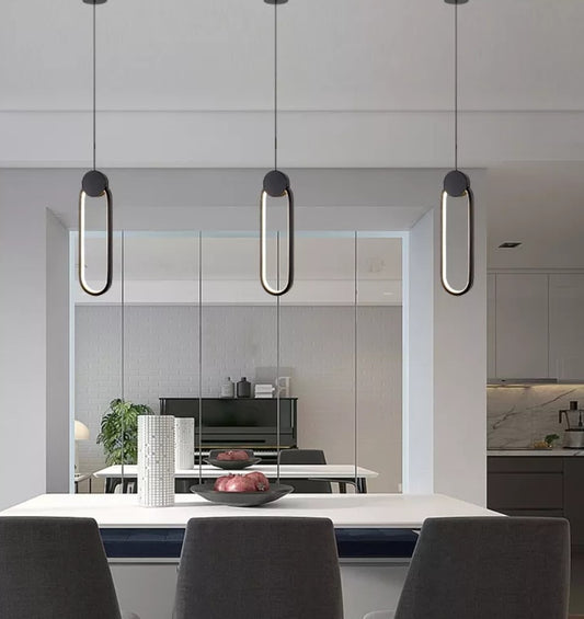 Lustră Modernă Tip Pendul de Lux DM6816 Negru – Lumină Funcțională și Estetică pentru Interior