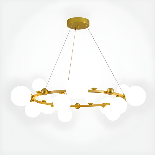 Lustră Premium Nordică Suspendată cu 15 Globuri, DM-DX2415/15 – Iluminat Distins pentru Atmosfere Moderne