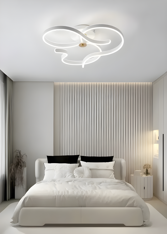 Lustră de Lux Alb/Auriu DM9872 – Telecomandă Inclusă, 3 Tipuri de Lumină, Intensitate Reglabilă, 360W, – Iluminat Distins pentru Spații Interioare
