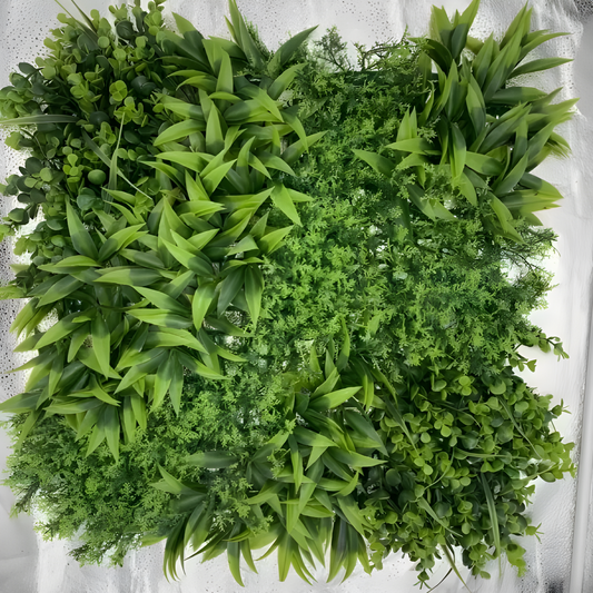 "Panou Artificial Verde Sustenabil 50x50cm – Eco-Friendly și Estetic pentru Spații Diverse PV07/50x50