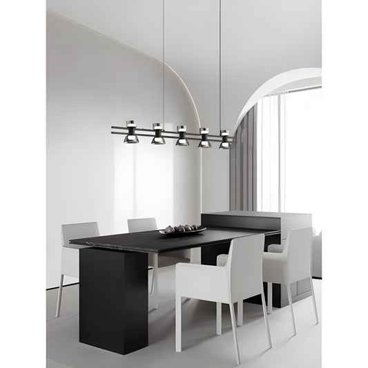 Lustră Modernă cu 5 Surse de Lumină – 30W și Lumină Neutra pentru O Piesă Distinsă în Spații Contemporane, Model D30W