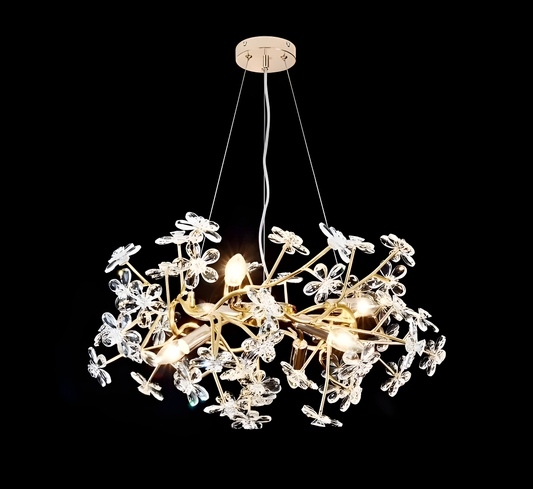 Lustră LED Premium, Design Metalic, 60cm, Model DM9095/600 - Eleganță Sofisticată și Stil Impecabil în Iluminat