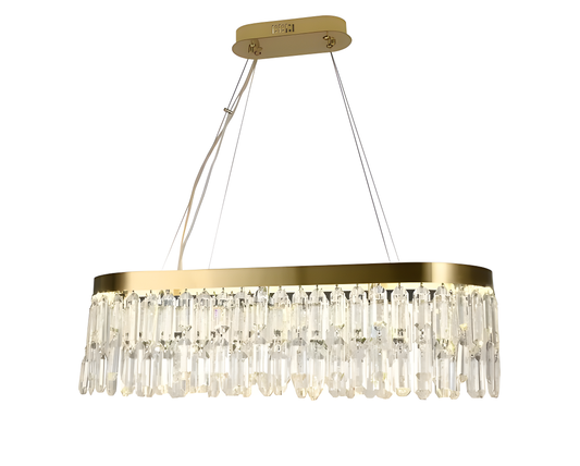 Candelabru Luxos cu Cristale, Iluminat Modern, Auriu, DM 9137/800*300 – Strălucire și Eleganță pentru Interioare Distinse