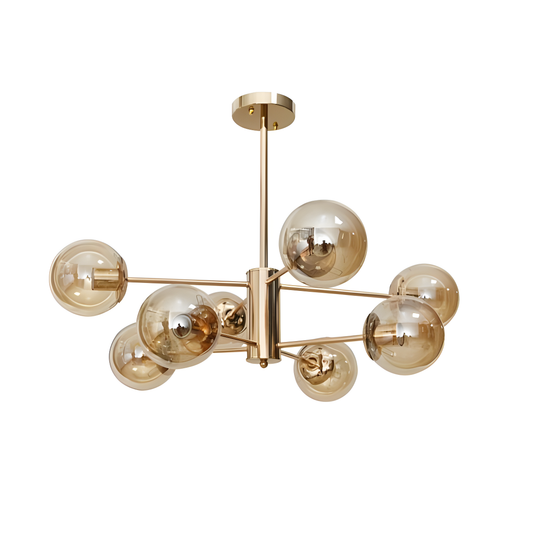 Lustră de Lux cu 8 Bile Ionice – Design Inovator pentru Un Ambient Modern, Model DM-V19/8