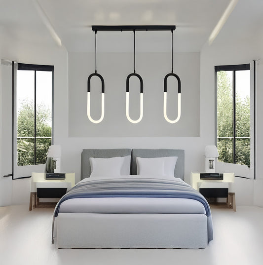 Lustră Modernă Suspendată cu Telecomandă, DM-G4080/3, 30CM – Iluminat Reglabil și Design Elegant