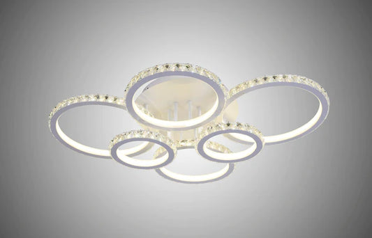 Lustră LED, 80x60x15cm, design modern si iluminare eficientă, DM9011/6, Alb
