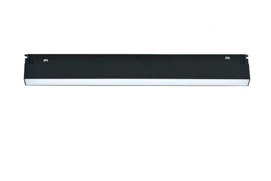 Banda LED Șină Magnetică Negru, 12W – Design Încastrat Cu Lumină Neutră, Potrivită Pentru Iluminat Elegant