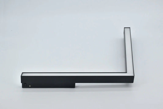 Colț LED Negru Pentru Șină Magnetică, 24W – Lumină Neutră Încastrată, Potrivit Pentru Iluminat Contemporan