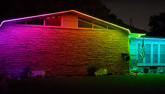 Kit banda LED RGB 15m exterior, iluminare vibrantă și durabilă