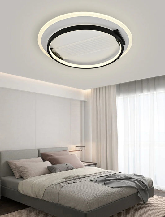 Lustră LED contemporană reglabilă, DM9053/R, Negru/Alb