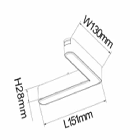 Banda LED Colt, Sina Magnetica Aplicata, Lumina Neutra, 12W, S16, Negru