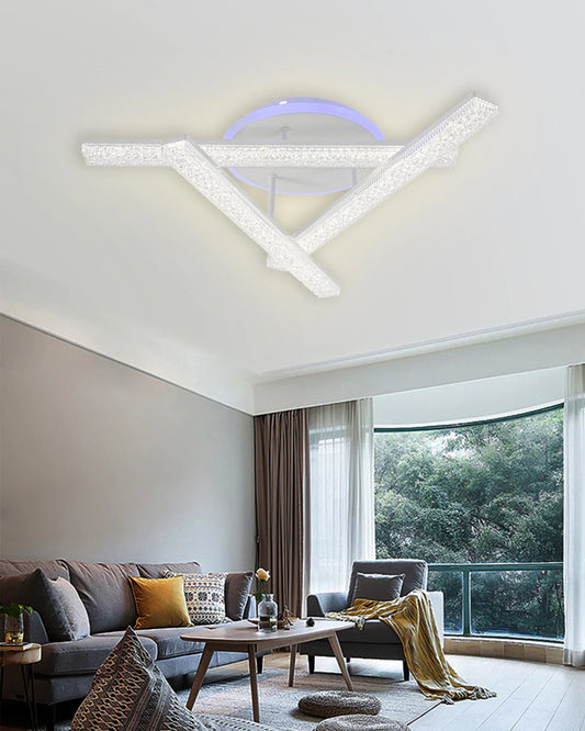 Lustră LED Cu Iluminare Strălucitoare Și Elegantă DM9050/3C Alb – Ideală Pentru Crearea Atmosferelor Moderne Și Rafinate