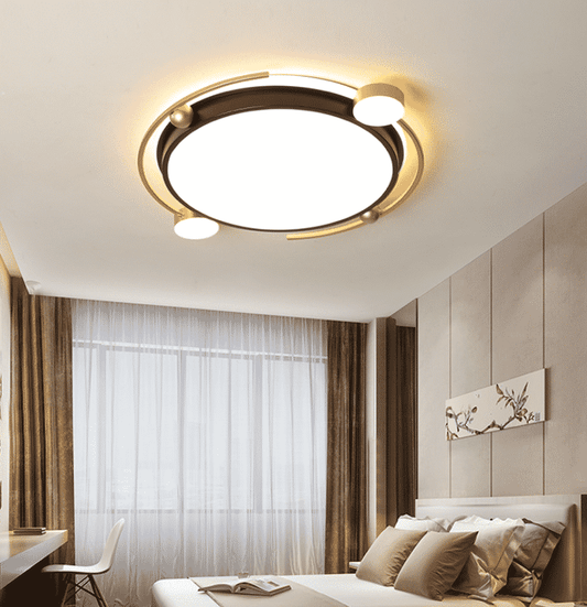 Lustră LED dimabilă, design modern circular