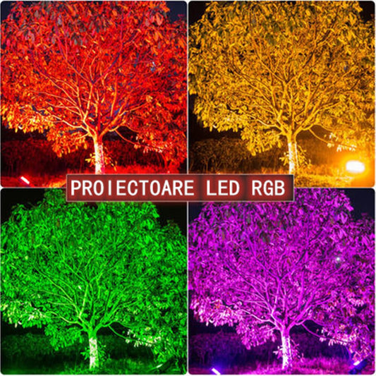 Proiector LED RGB, luminastar 50w, lumina Colorata și Ip65