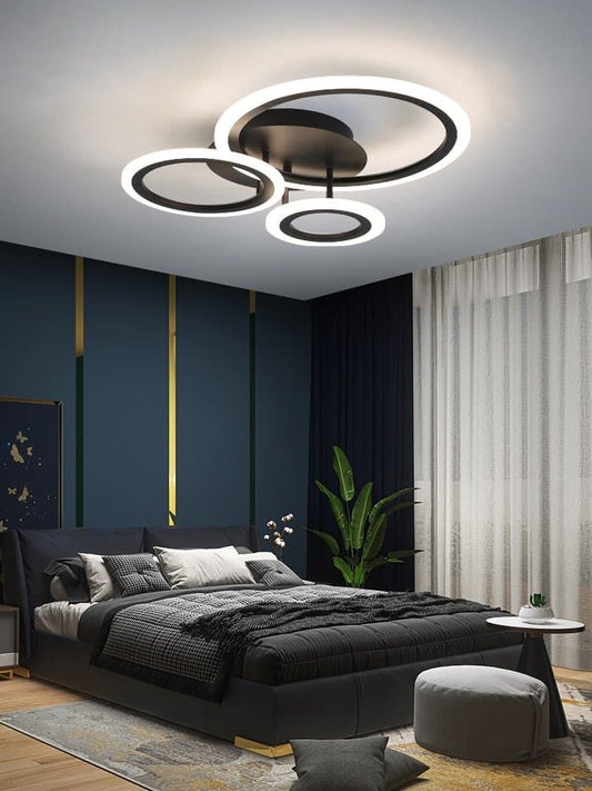 Lustră LED cu control prin telecomandă și design circular, 6601/3