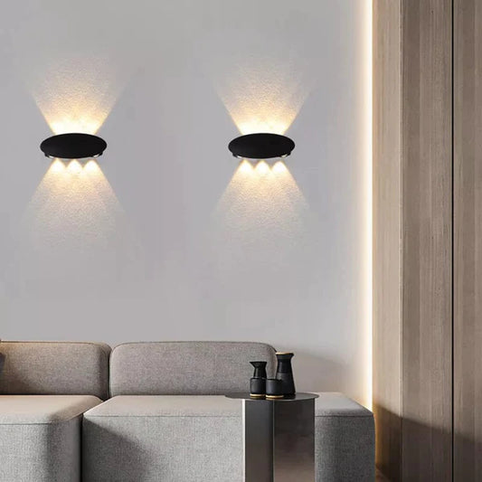 Aplica LED de Exterior DM939, Negru – Design Artistic și Elegant pentru Iluminat Exterior Premium