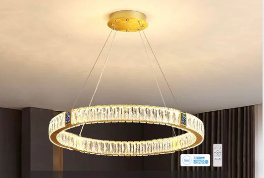 Lustră LED de lux cu design strălucitor, DM 7101-500GD