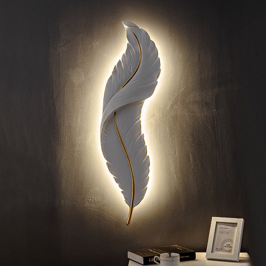 Aplică LED de perete, 630x175x55cm,  formă de pana pentru decor elegant, DM20986