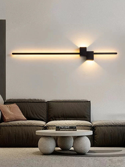 Aplica LED Elegantă cu Design Modern și Iluminare Eficientă, DM118, Negru – Strălucire Eco-friendly pentru Dormitoare și Holuri