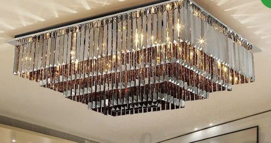 Candelabru de Lux Cristal, 40x40cm – Iluminare Elegantă și Strălucitoare pentru Interioare Premium