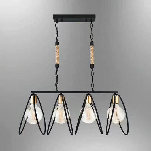 Pendul Suspendat Modern cu Accente Rustice, DM 43, Negru – Accesoriu Perfect pentru Livinguri și Sufragerii